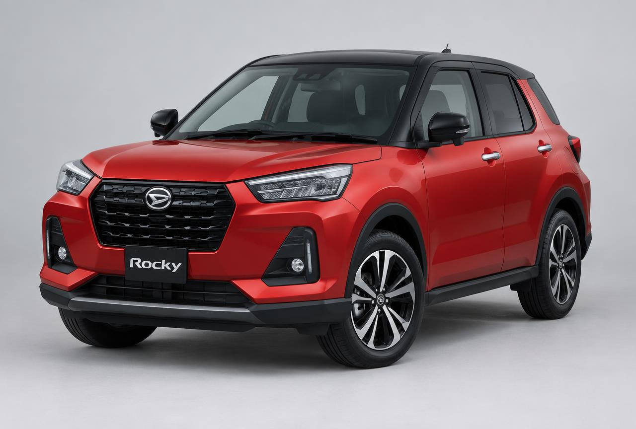 Daihatsu Rocky 1.2 X MT warna merah di Manado
