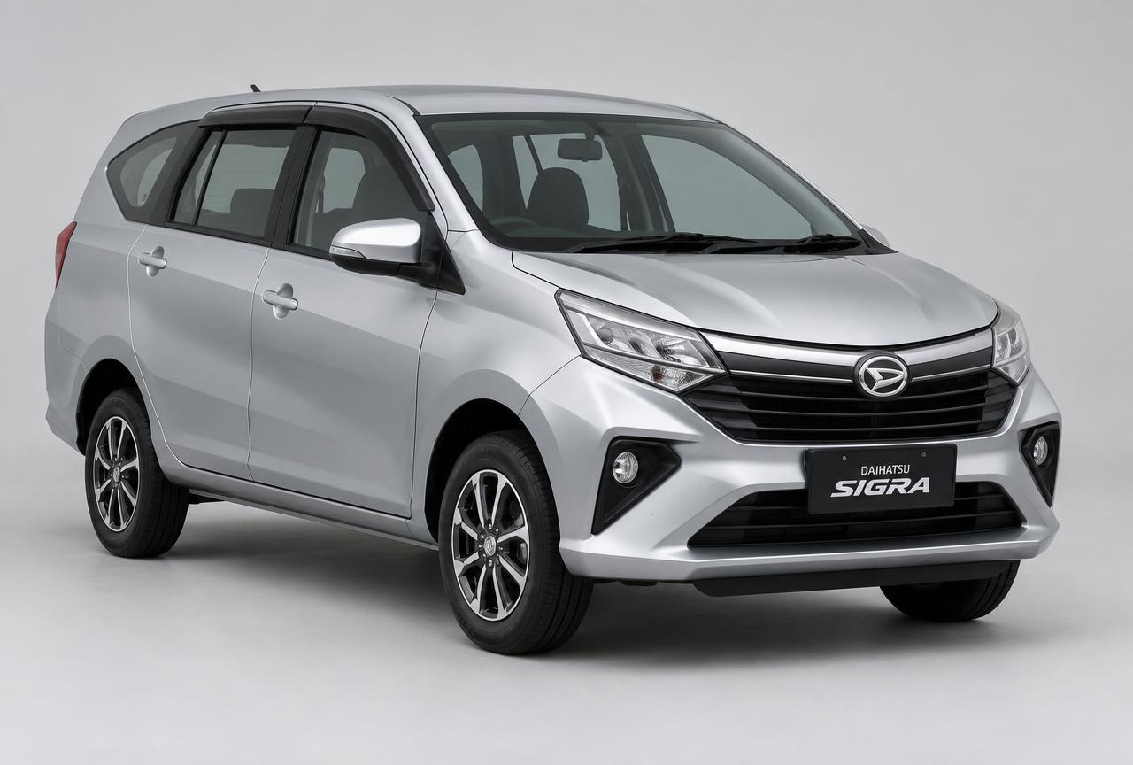 Daihatsu Sigra 1.2 R MT MC warna silver di Manado